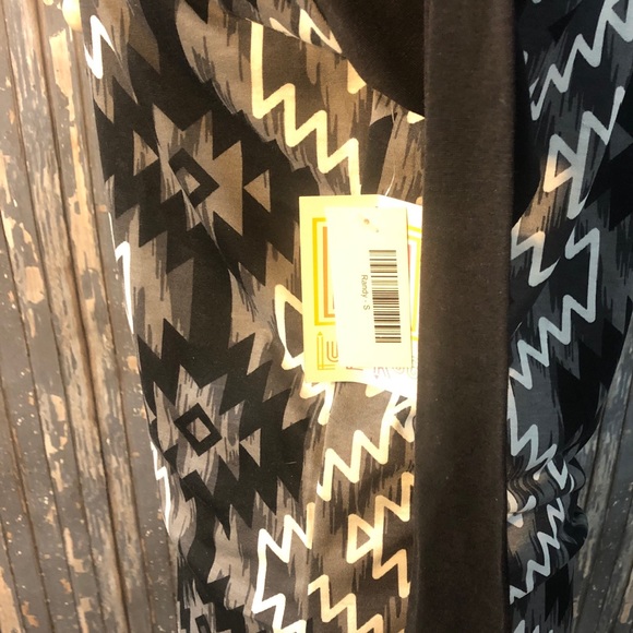 NWT LuLaRoe Randy - Black Grey White - Size Small - Picture 3 of 8